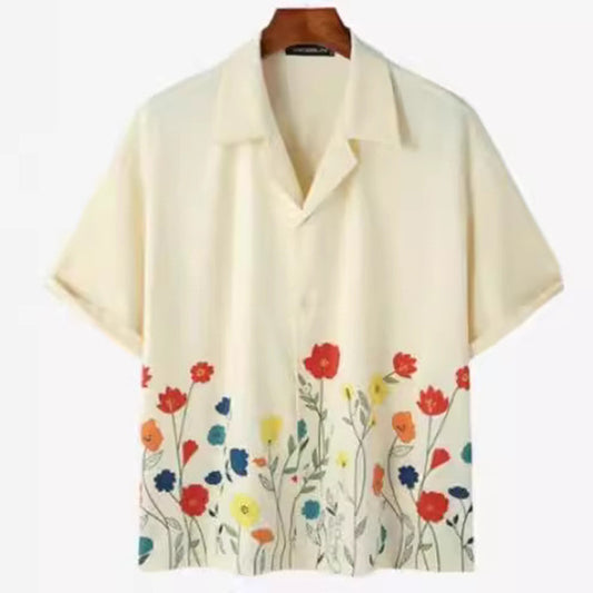 Street Trendsetter Printed Hawaiian Beach Shirt
